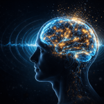 Glowing human brain illustration showing neural activity — what happens to your brain when you die